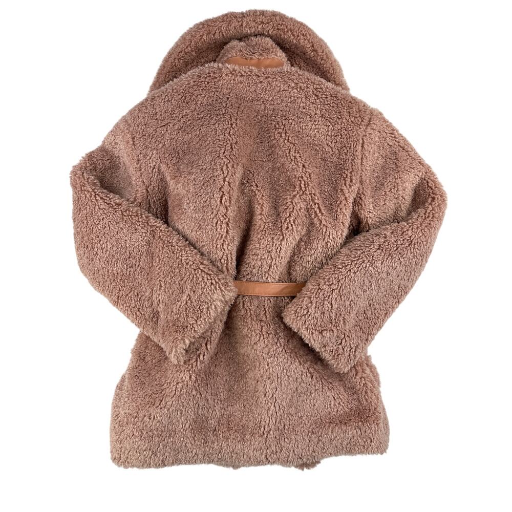 Dundas x Revolve - Stevie Teddy Coat in Blush Pink - Picture 5 of 6
